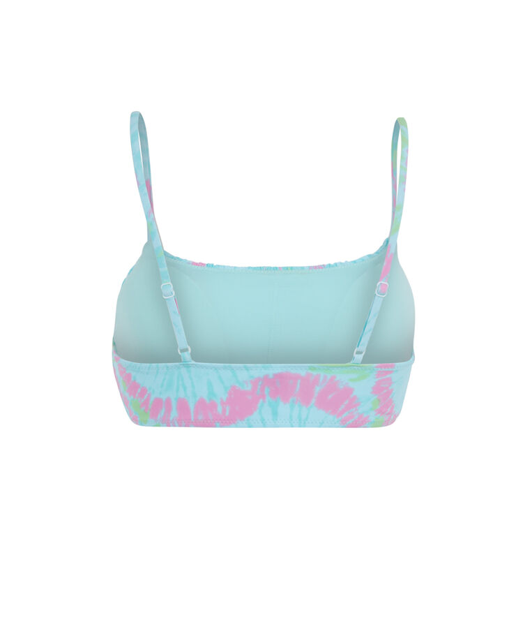 Haut de maillot de bain brassière à imprimé - bleu turquoise bleu turquoise.