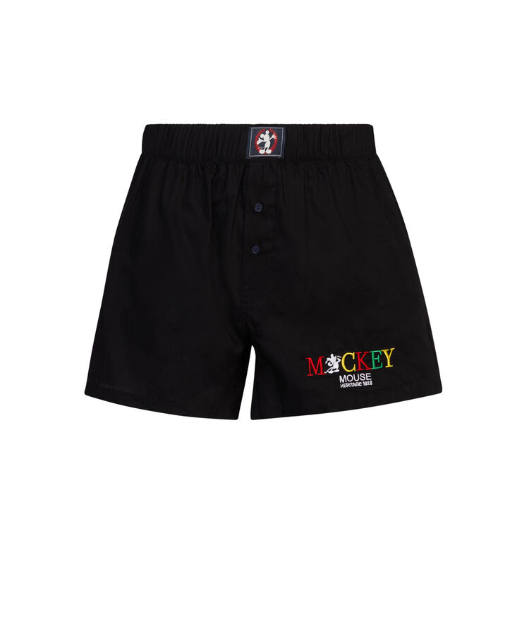 Boxer en coton mickey - noir noir.