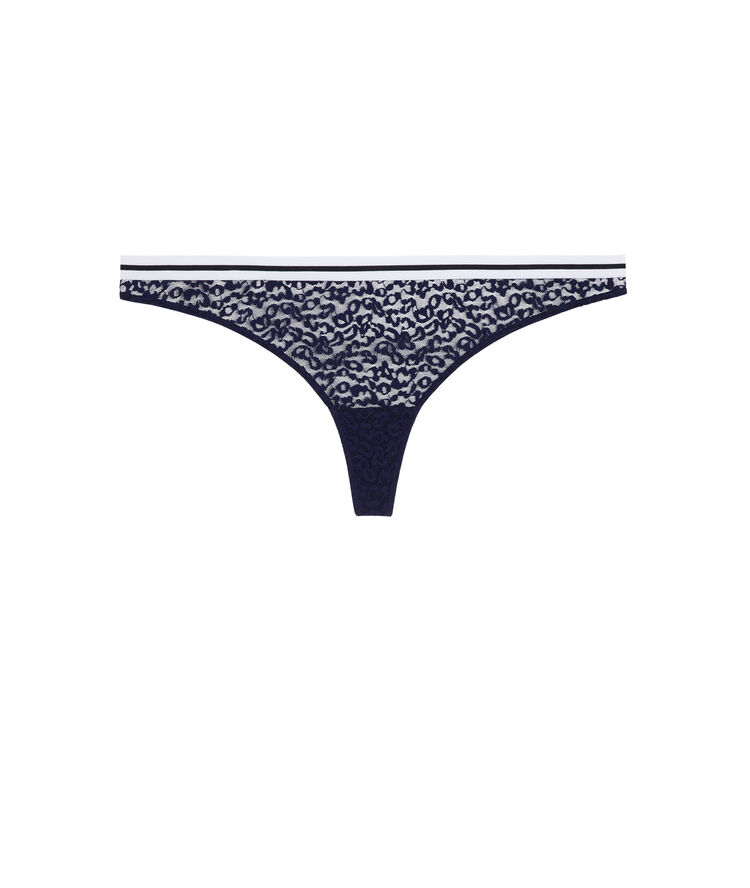 String bleu marine leopiz bleu.