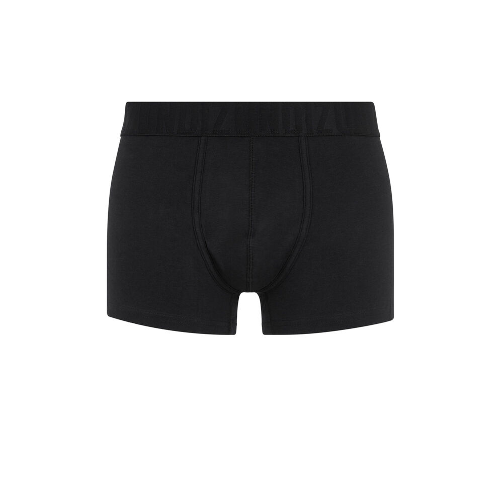 Boxer coton bio oreliz noir.