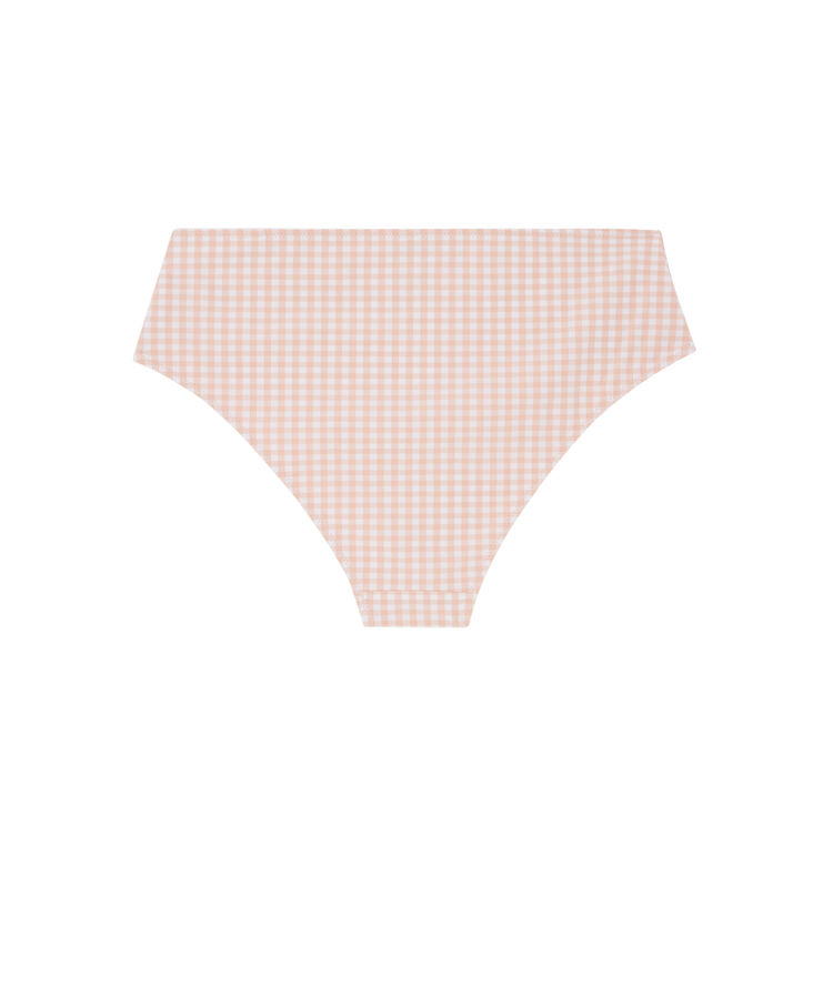 Bas de maillot de bain culotte taille haute - rose rose.