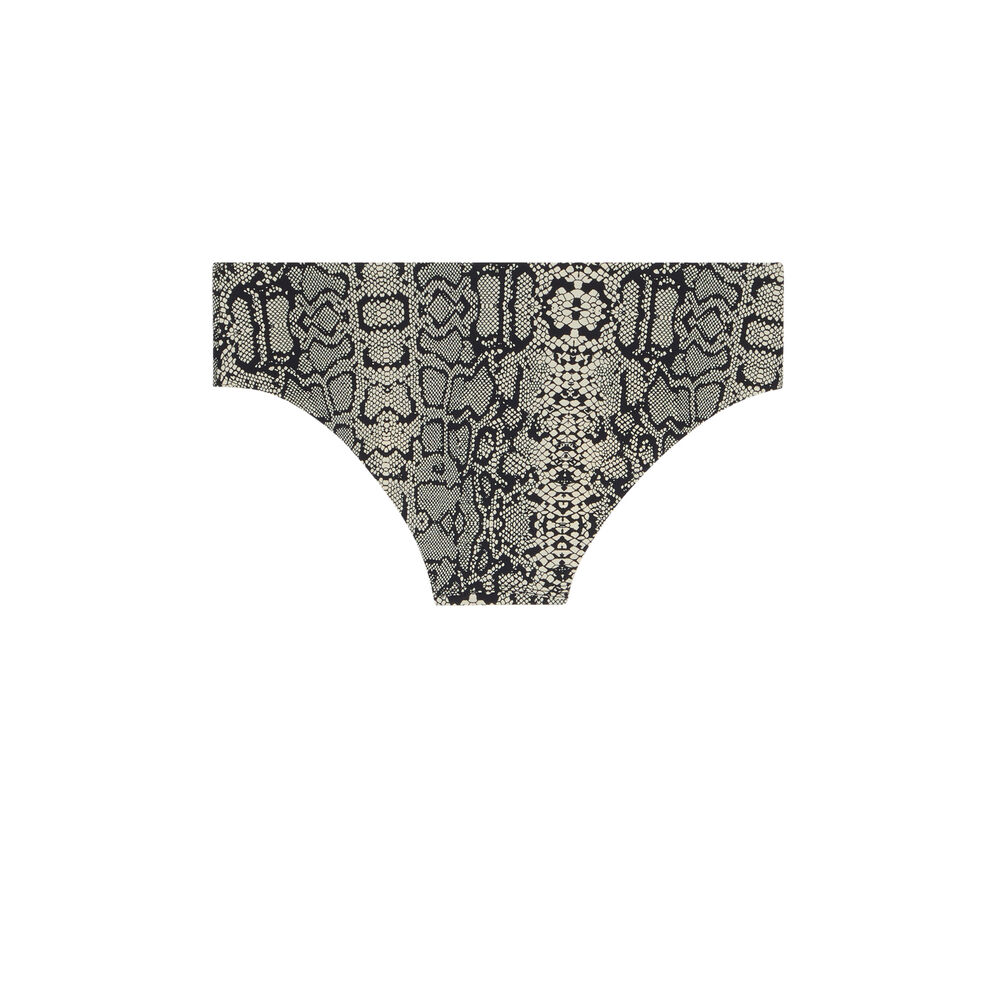 Culotte imprimé serpent - noir noir.