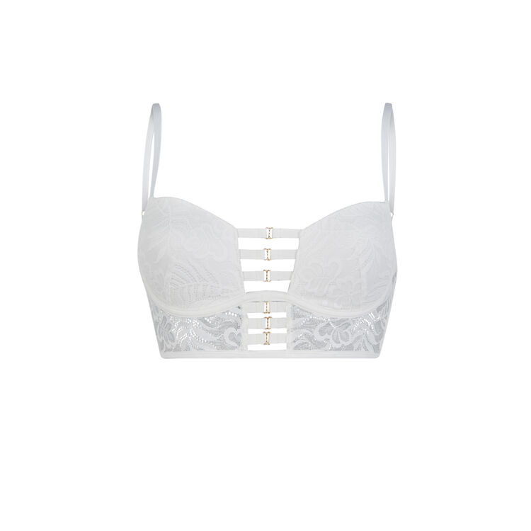 Soutien-gorge bustier ampli blanc urbaniz Soutien-gorge bustier ampli blanc urbaniz;