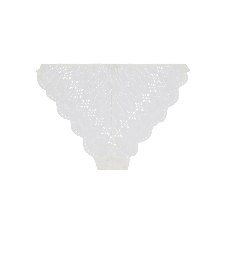 Culotte brodée - blanc blanc.