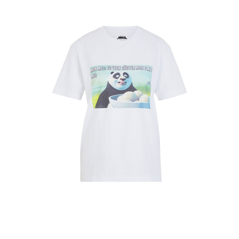 Top à manches courtes Kung Fu Panda - blanc Top à manches courtes Kung Fu Panda - blanc;