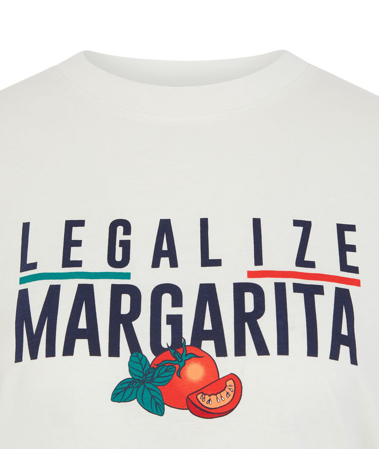 Top imprimé margarita - blanc blanc.