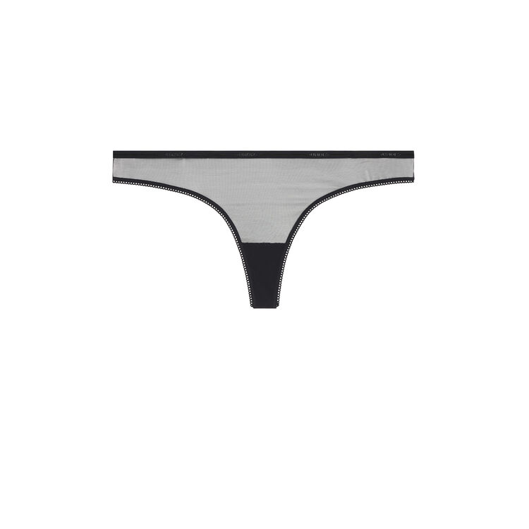 String tulle uni trugirliz noir.