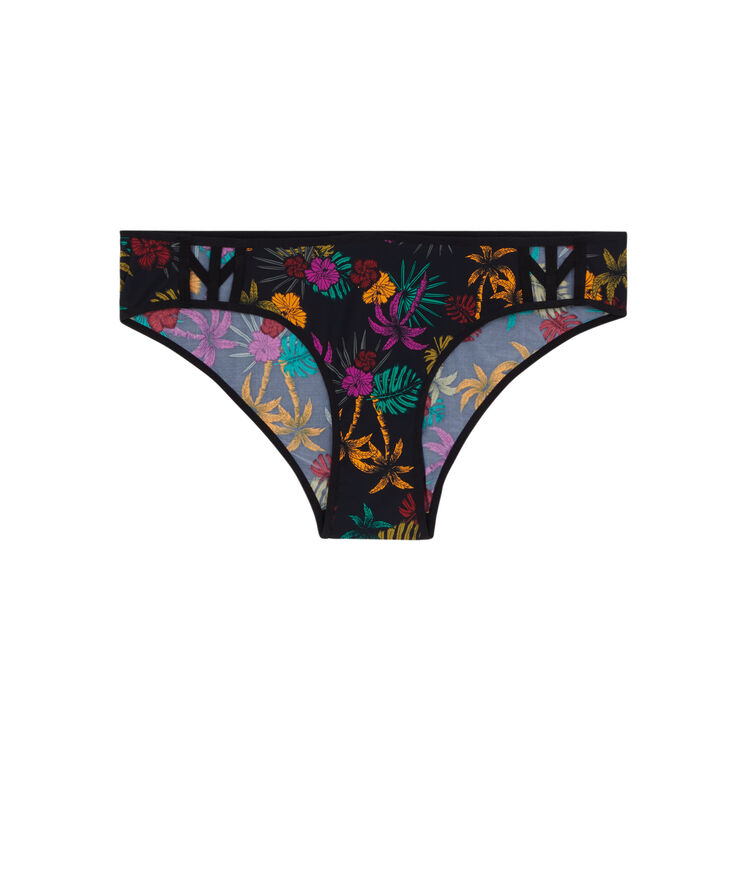 Shorty micro imprimée - noir noir.