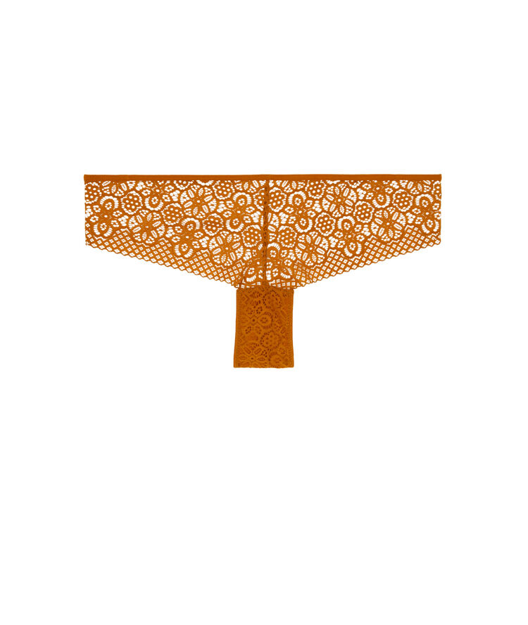 Shorty en dentelle détail bijou ethnobiz brique.