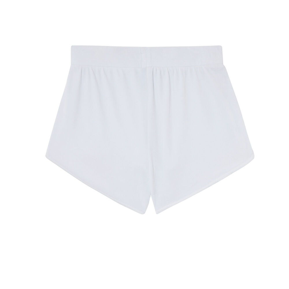 Short en velours - blanc blanc.