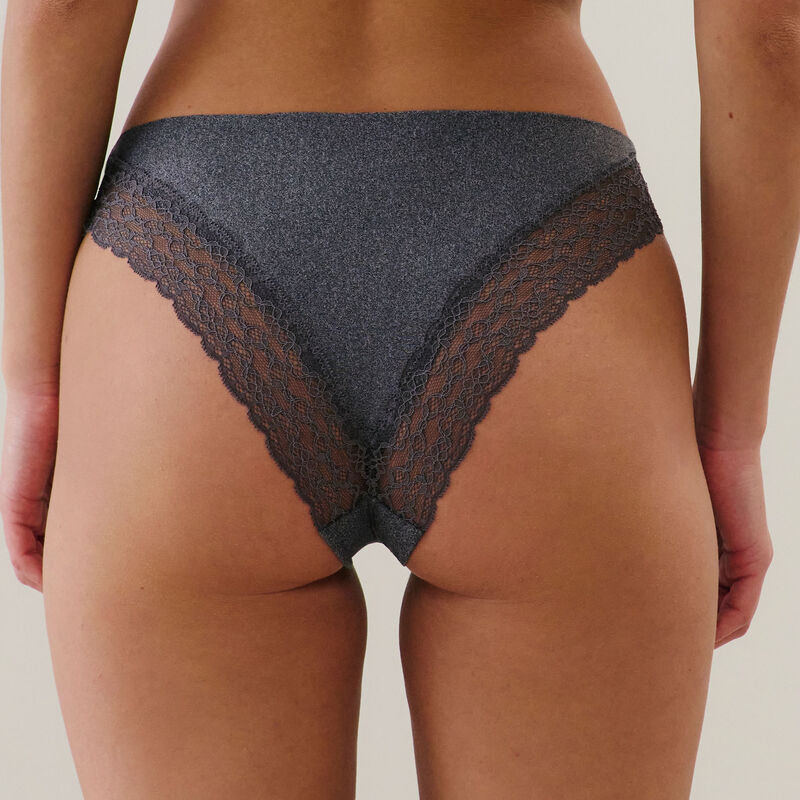 culotte en micro - gris culotte en micro - gris;