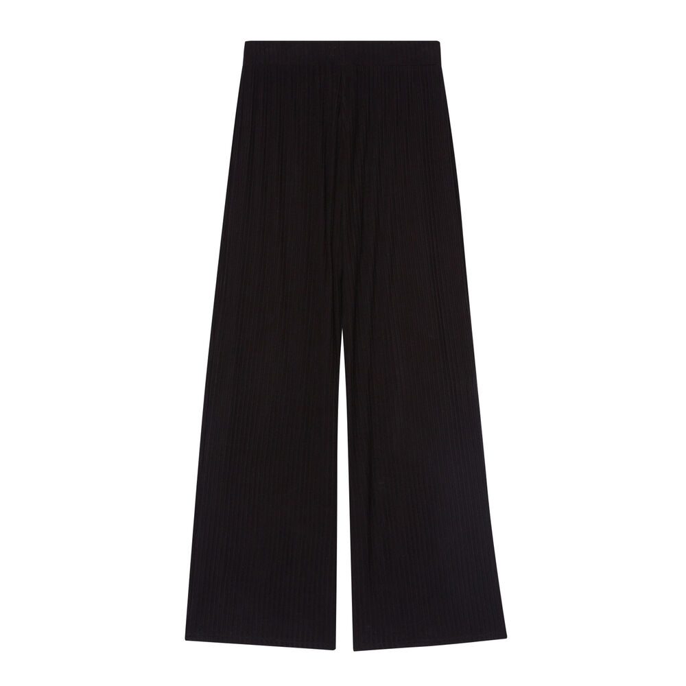 Pantalon en maille à taille élastique - noir noir.