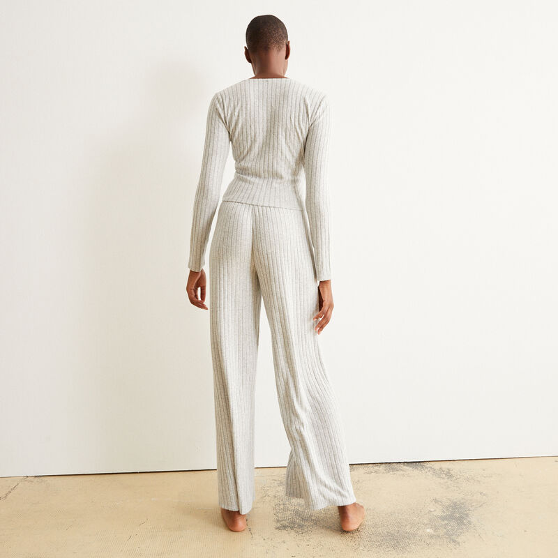 pantalon ample et cordon à nouer - gris pantalon ample et cordon à nouer - gris;