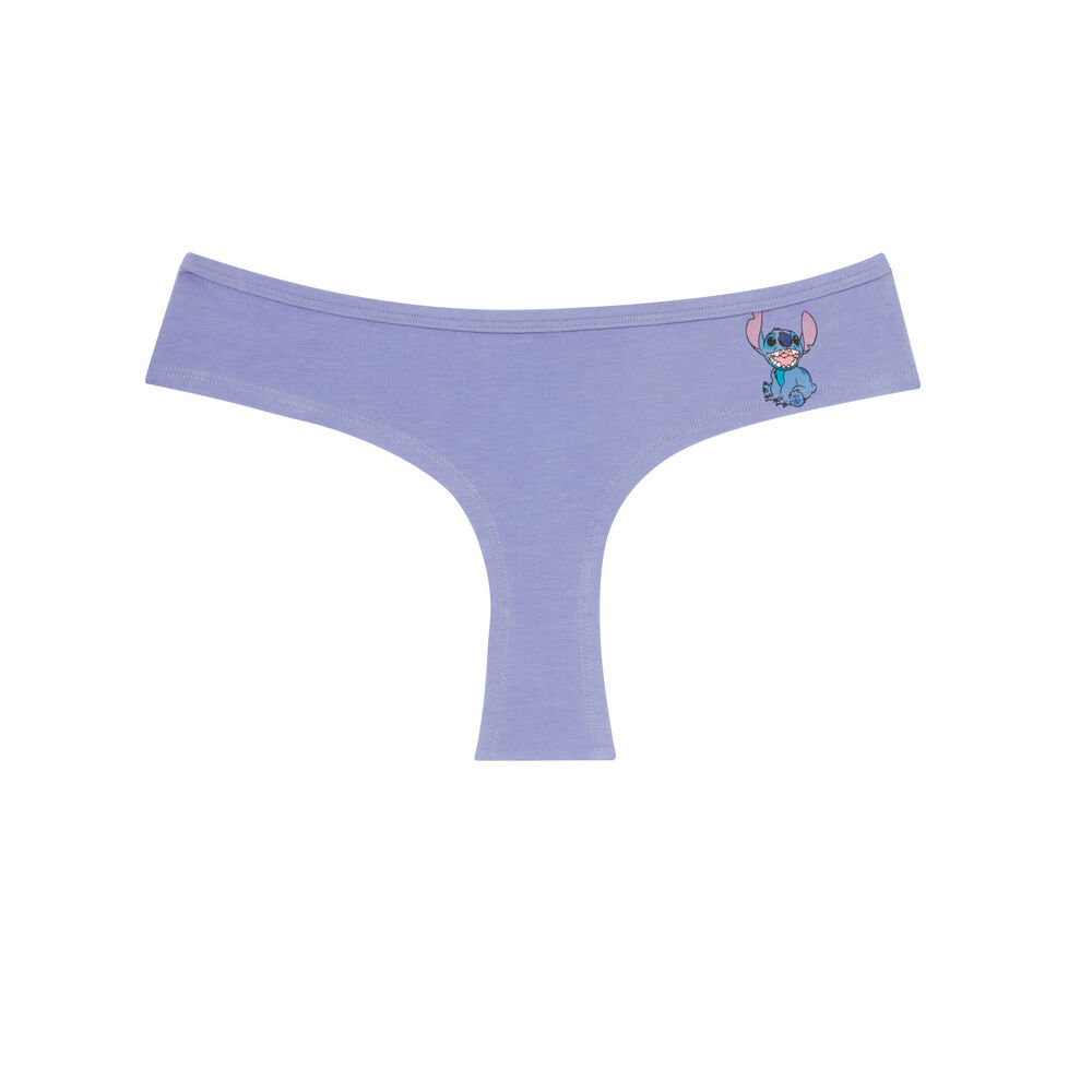 Shorty en coton stitch - violet violet.