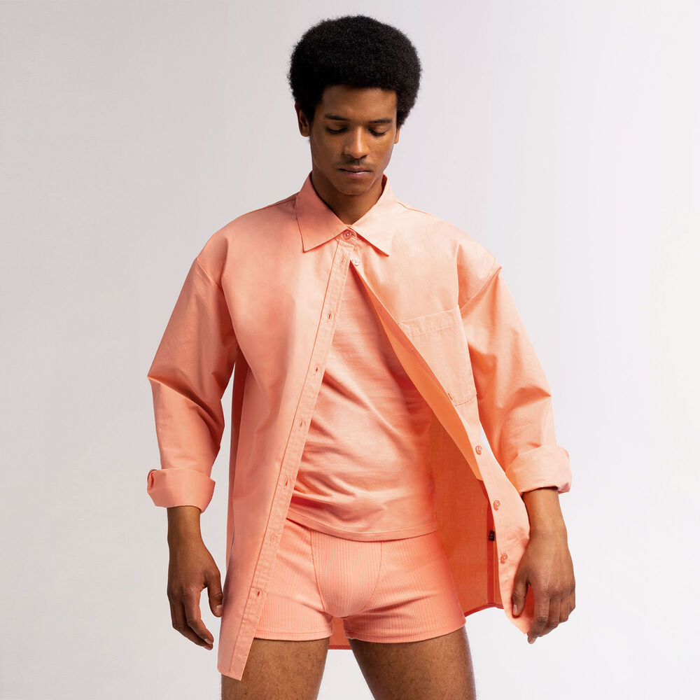 Chemise unisexe - pêche orange.