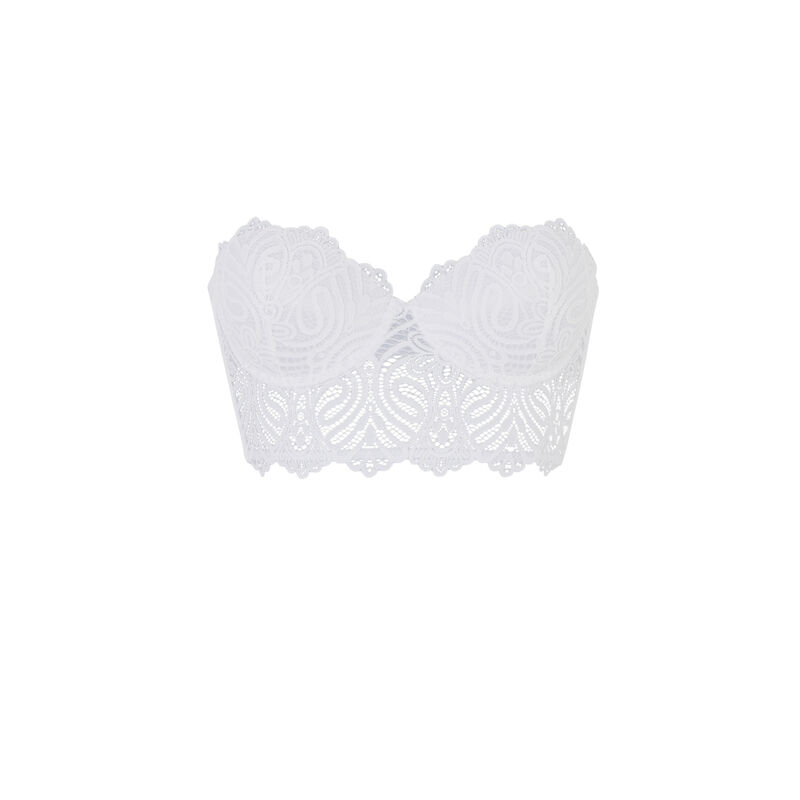 Soutien-gorge bustier push-up - blanc Soutien-gorge bustier push-up - blanc;