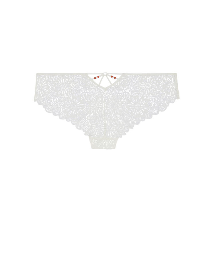 Shorty en dentelle - blanc blanc.