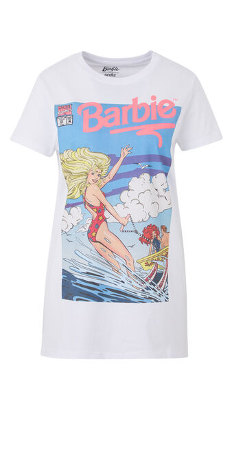 Top print barbie vinbarbiz blanc.