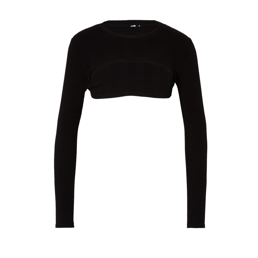 Top cache bras - noir noir.