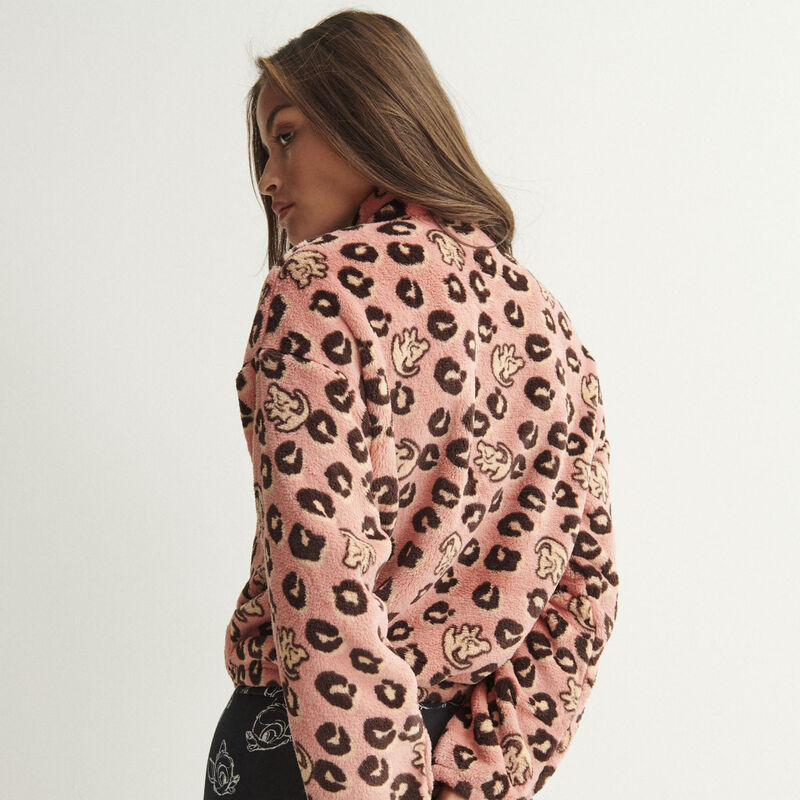 sweat polaire à zip roi lion - rose sweat polaire à zip roi lion - rose;