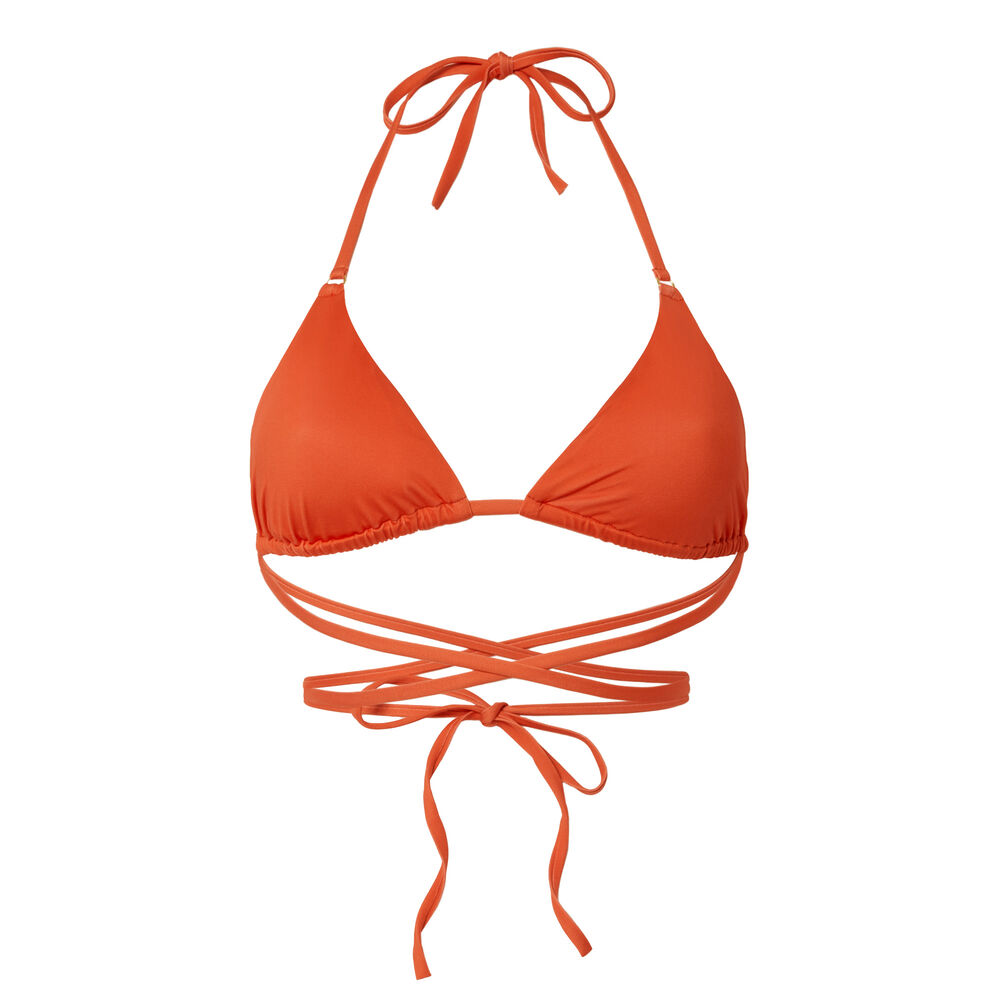 Haut de maillot triangle double tour - rouge rouge.