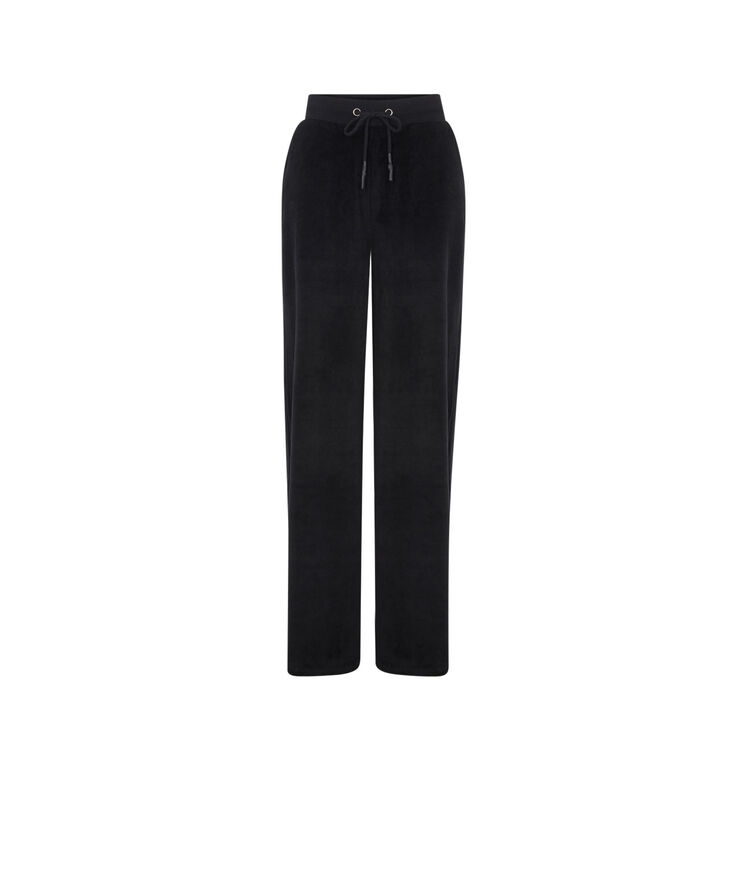Pantalon large en velours helloiz noir.