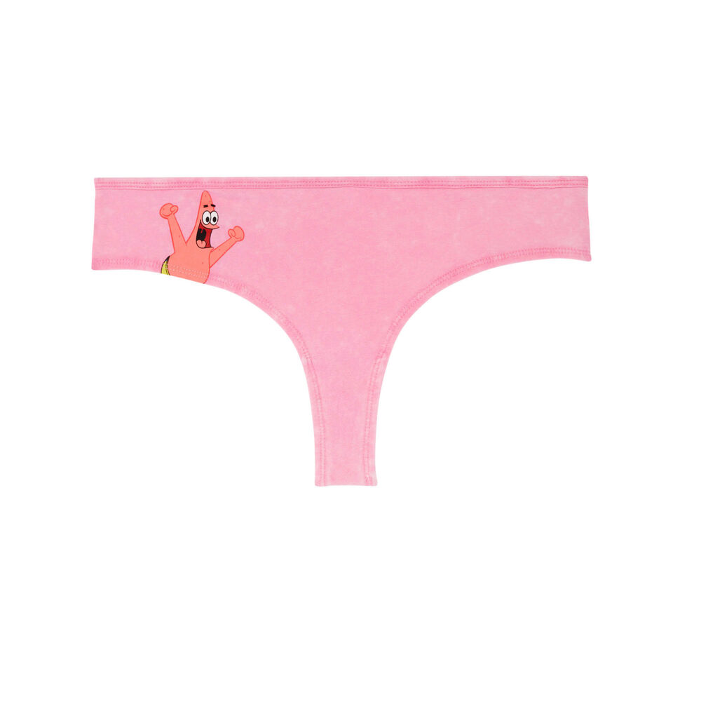 Shorty bob l'éponge et patrick - rose rose.