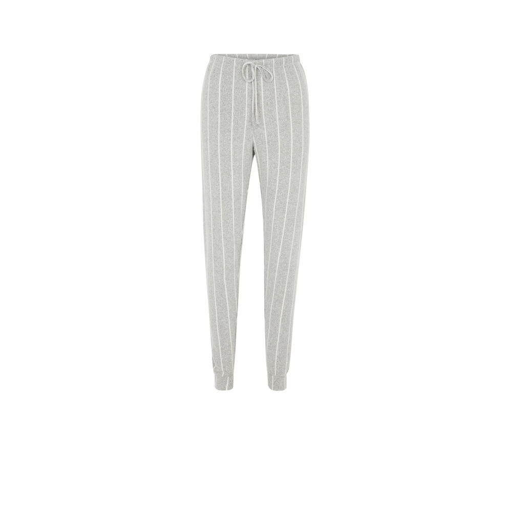 Pantalon à rayures quodistripiz gris.
