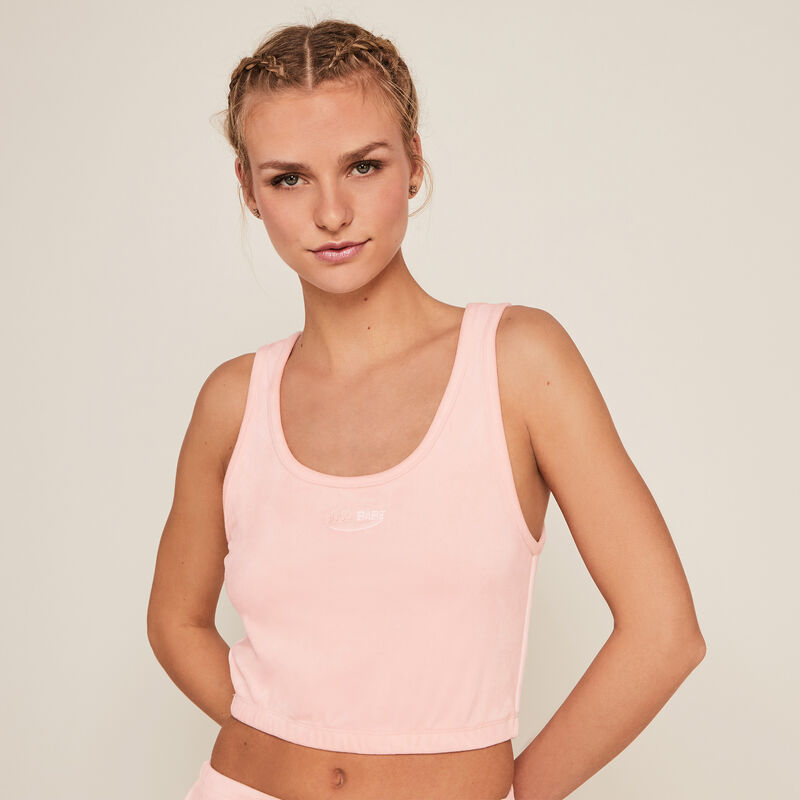 Top court en velours - rose Top court en velours - rose;