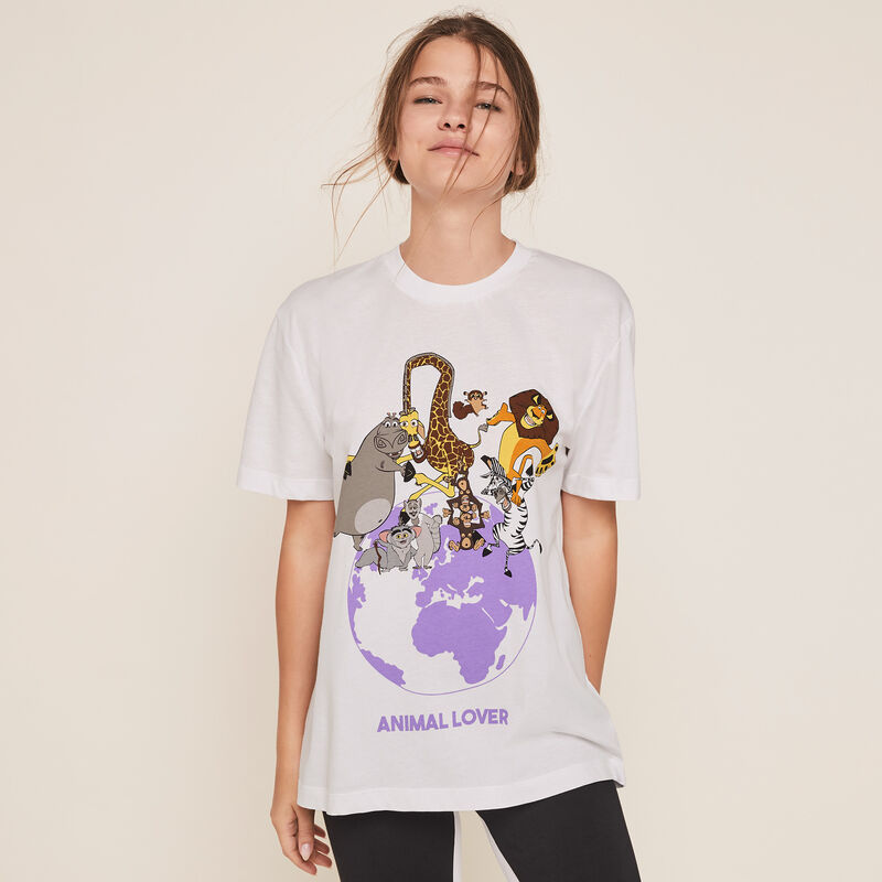 Top à manches courtes print animaux animaloviz Top à manches courtes print animaux animaloviz;