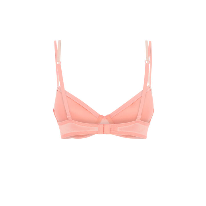 Soutien-gorge ampli rose embroderiz pink.