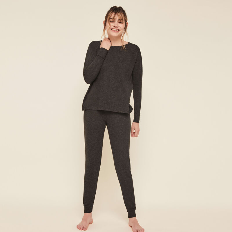 Pantalon en maille grattée quodiz Pantalon en maille grattée quodiz;