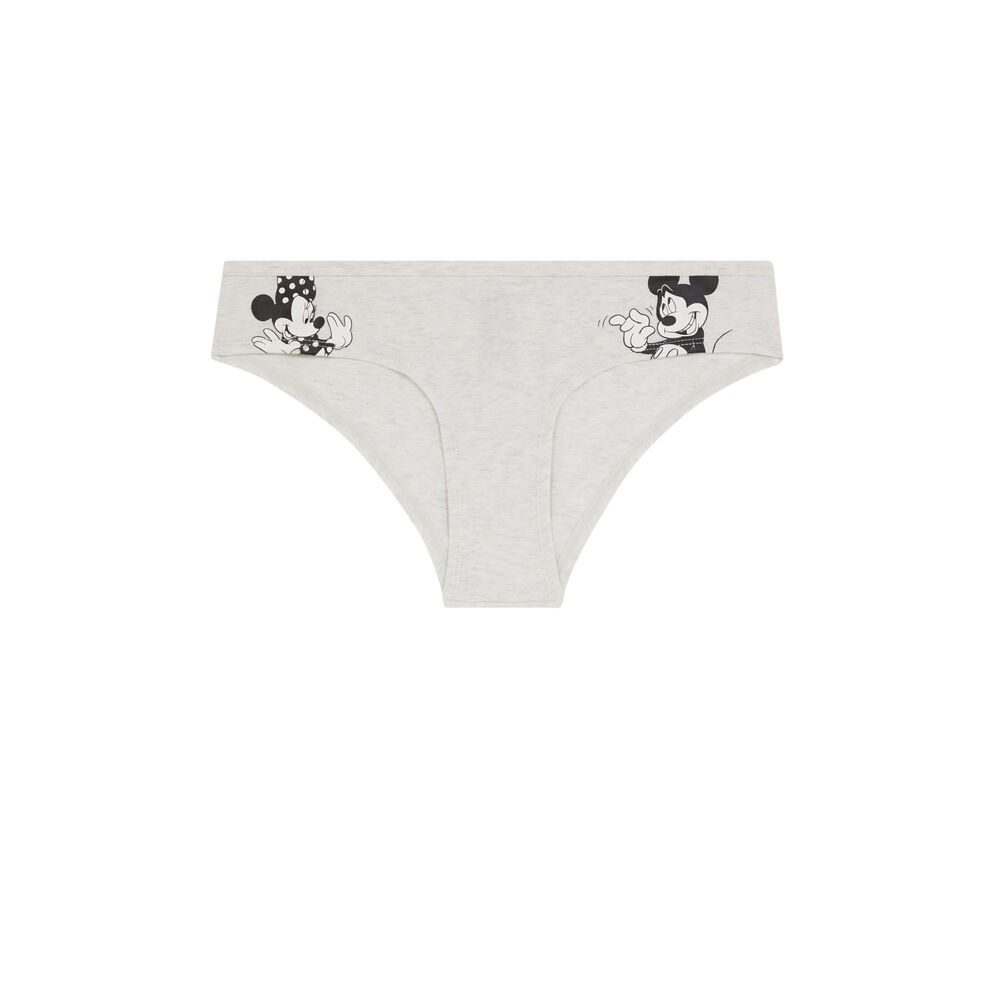 Shorty en coton licence mickey coeurhandiz gris.