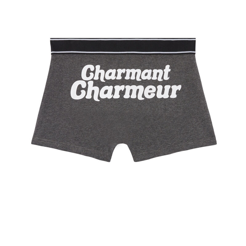 boxer à message charmant charmeur - gris boxer à message charmant charmeur - gris;