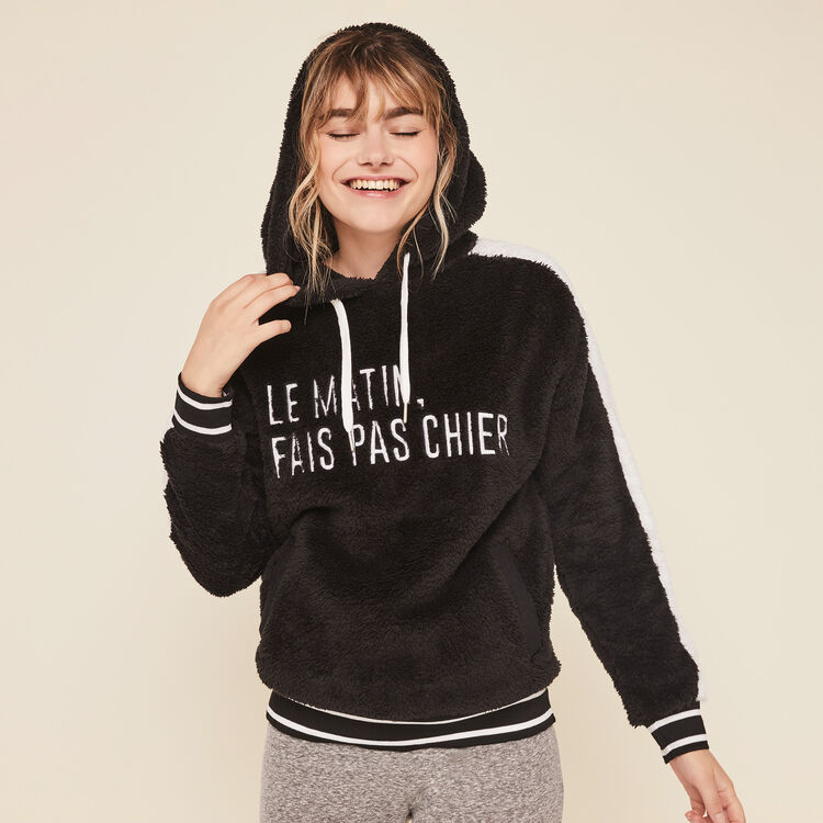 Sweat à capuche polaire à message matichieusiz Sweat à capuche polaire à message matichieusiz;