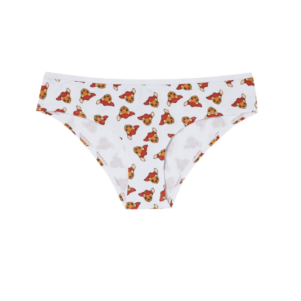Shorty imprimé bambi - blanc blanc.