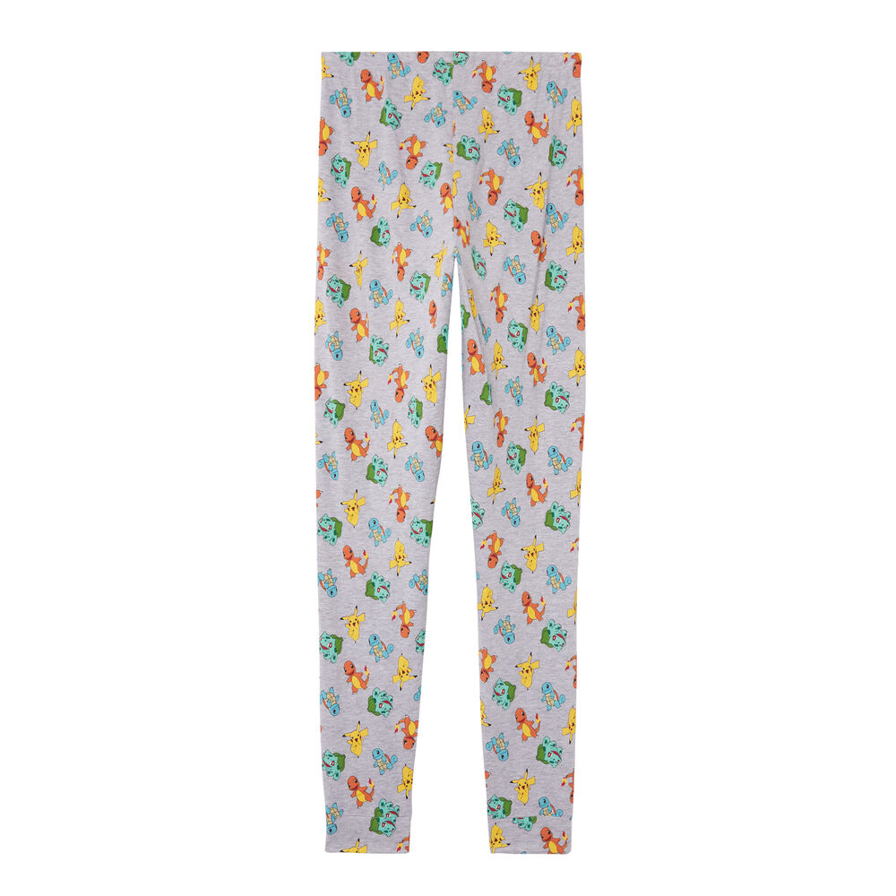 Pantalon imprimé pokemon - gris gris.