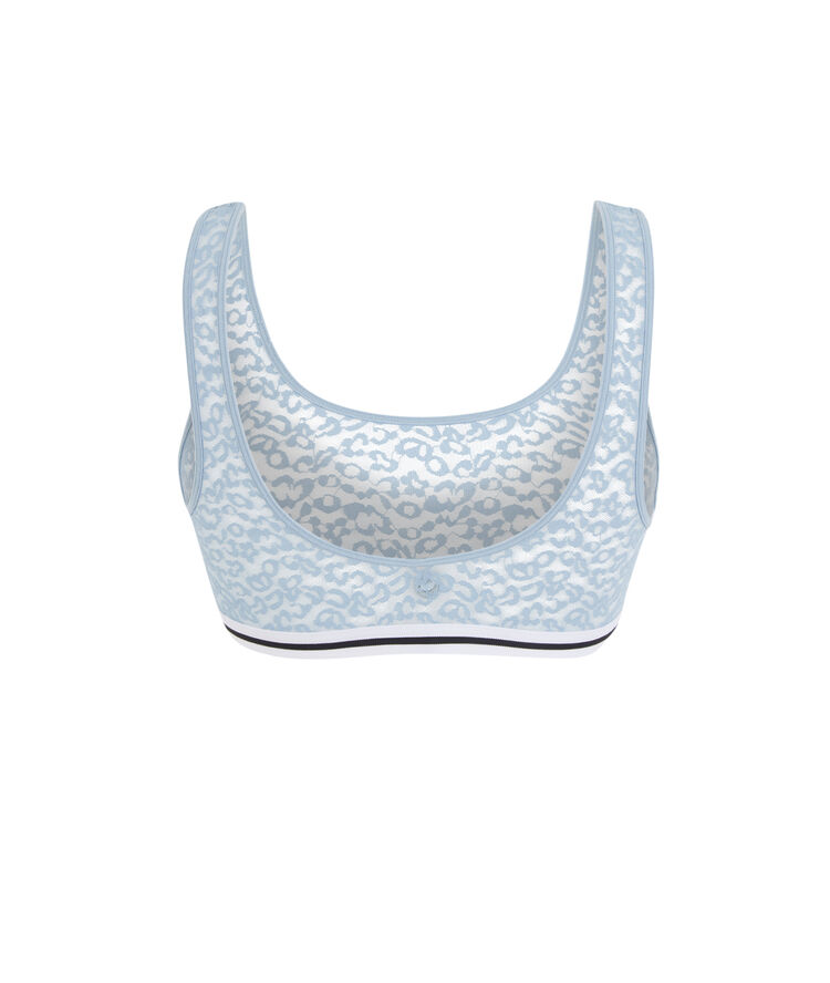 Brassière bleu gris secretiz leopiz bleu.