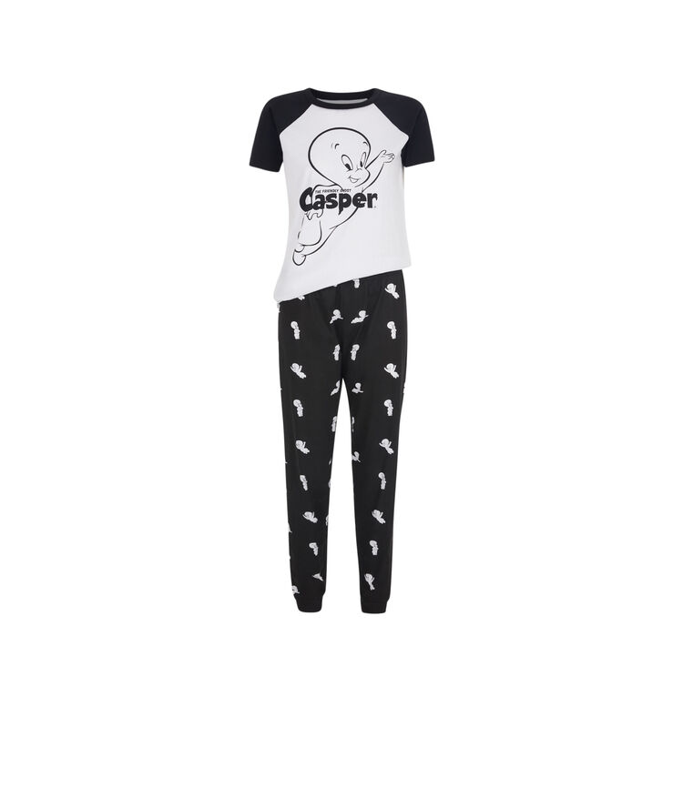 Set top + pantalon licence casper caspiniz blanc.