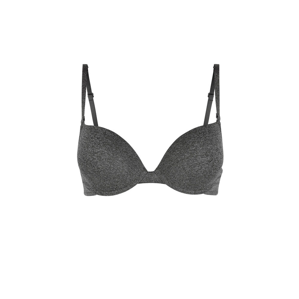 Soutien-gorge gel micro - gris gris.