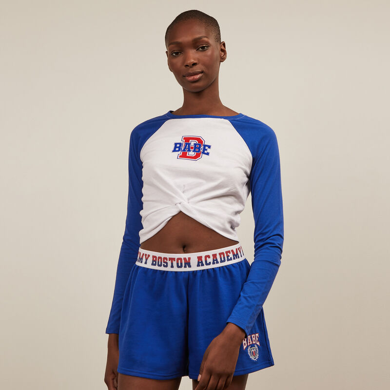 Short taille élastique - bleu Short taille élastique - bleu ;