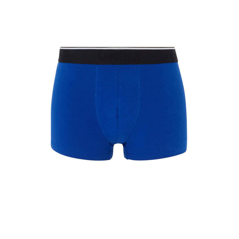 Boxer en coton à message - bleu Boxer en coton à message - bleu ;