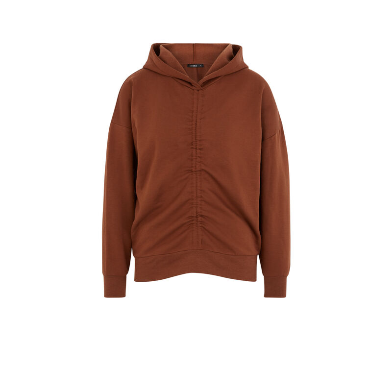 Sweat à capuche - marron Sweat à capuche - marron;