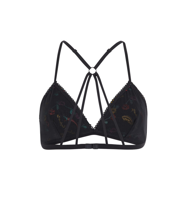 Soutien-gorge triangle noir pimentiz noir.