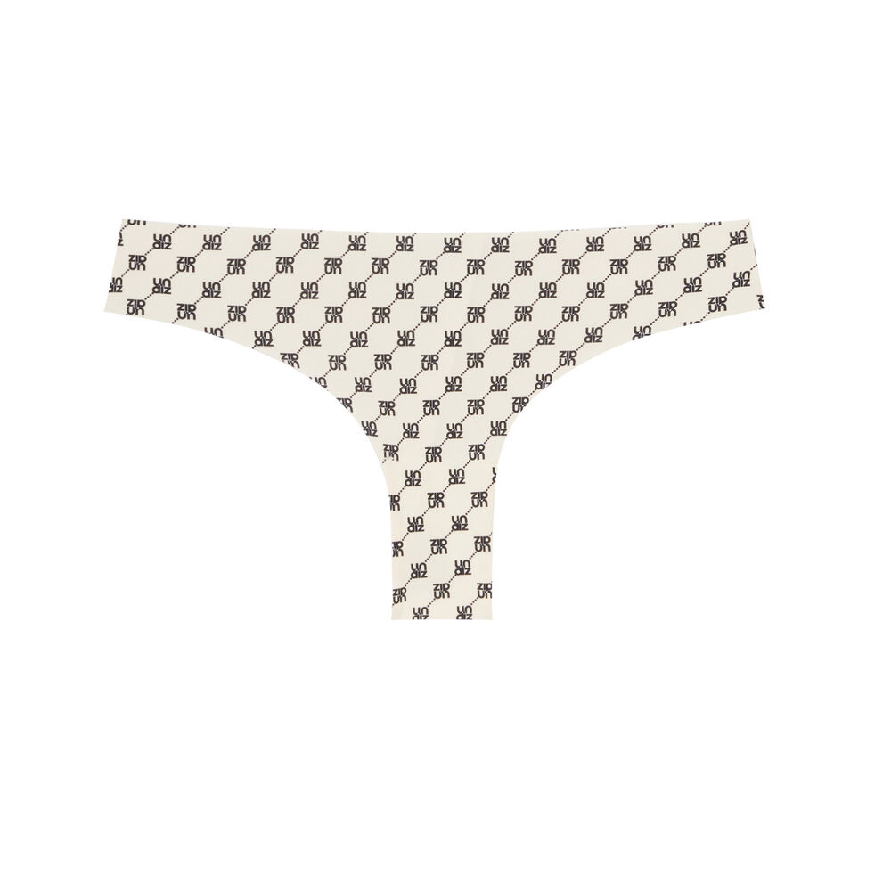 Culotte en micro à motifs undiz - écru blanc.