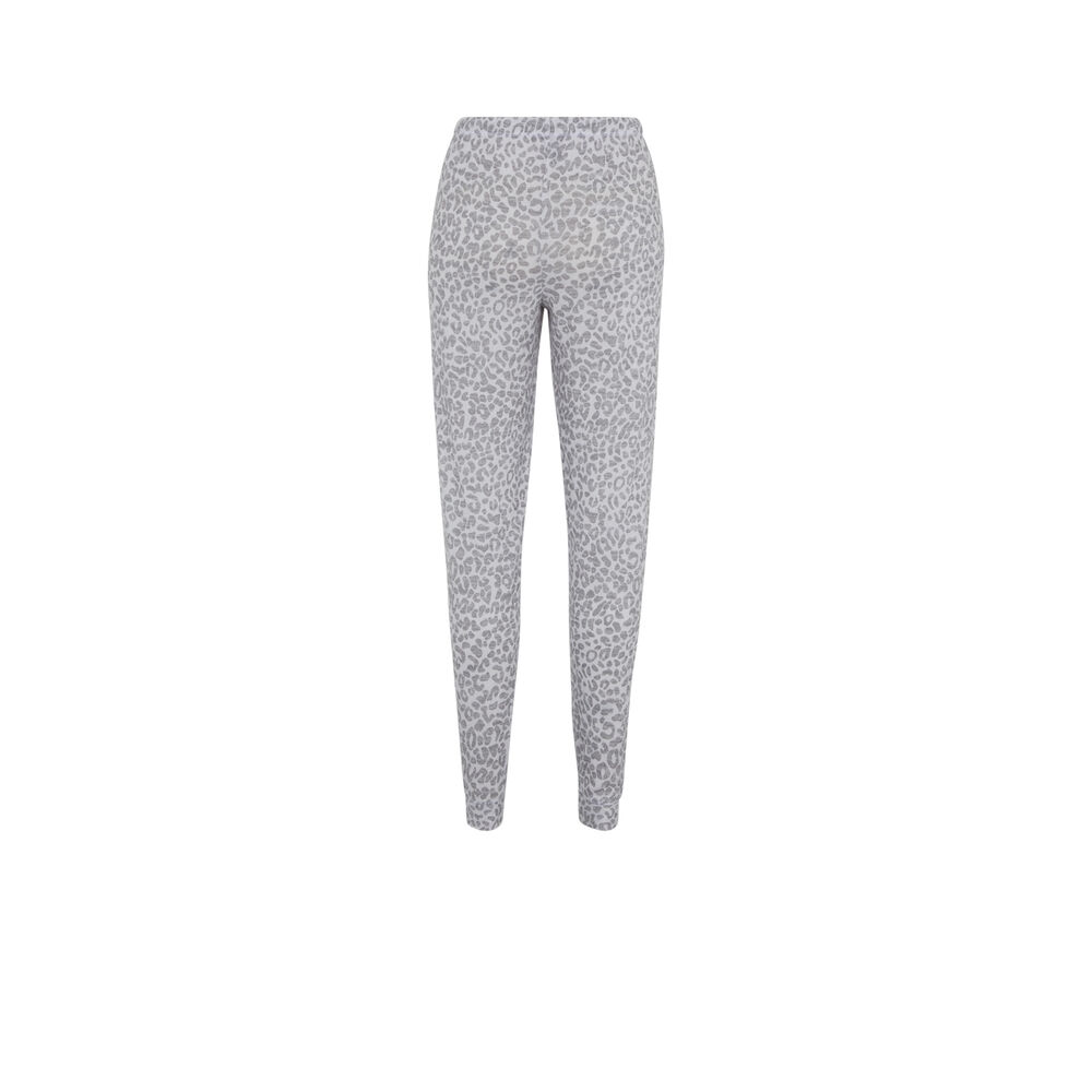Legging imprimé leopard - blanc blanc.