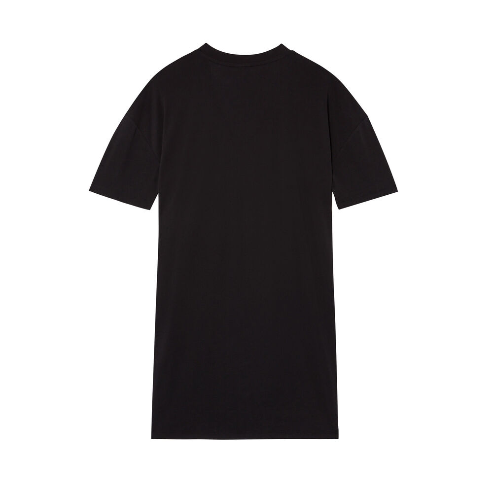 Tunique droite col v - noir noir.