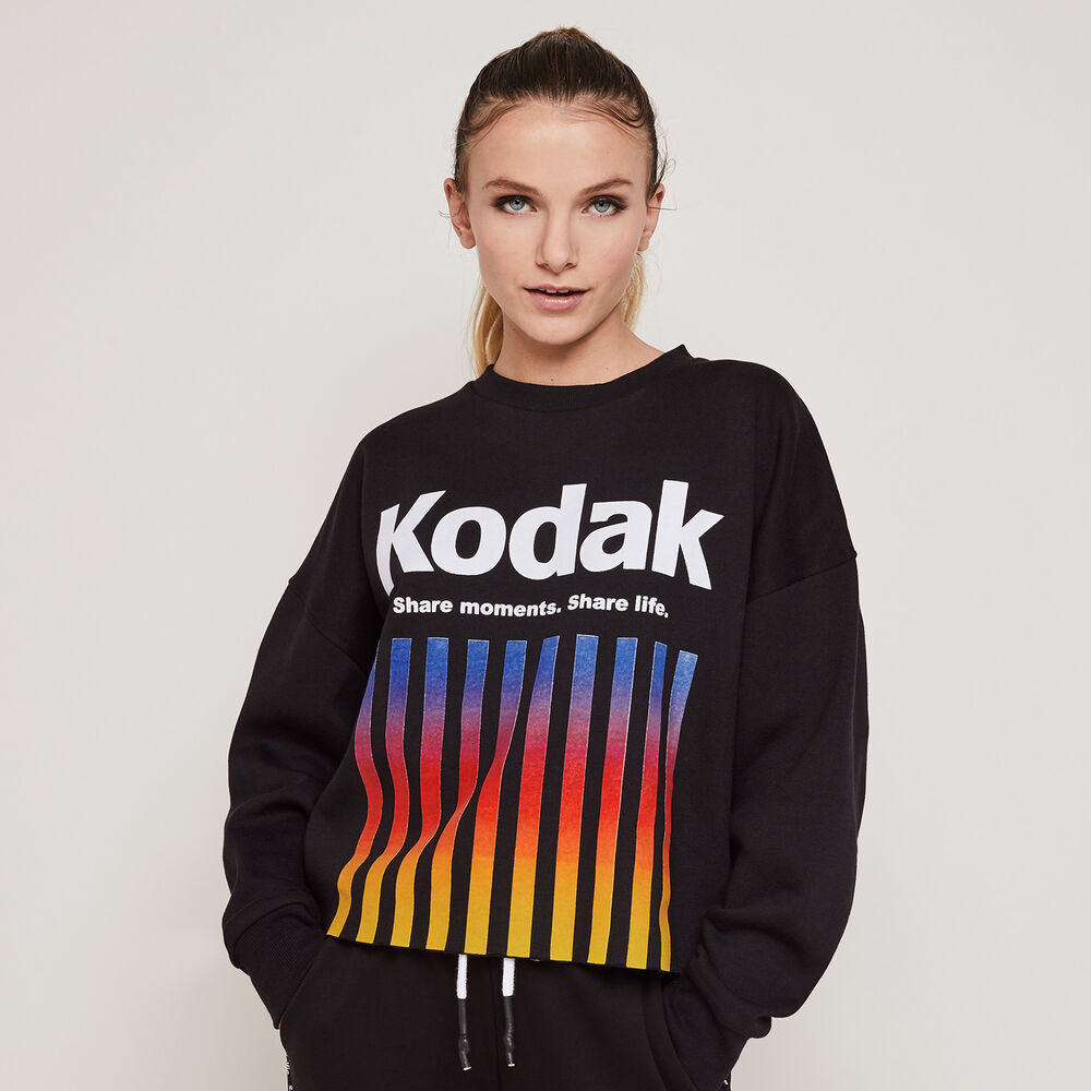 Sweat imprimé kodak colorkodiz noir.
