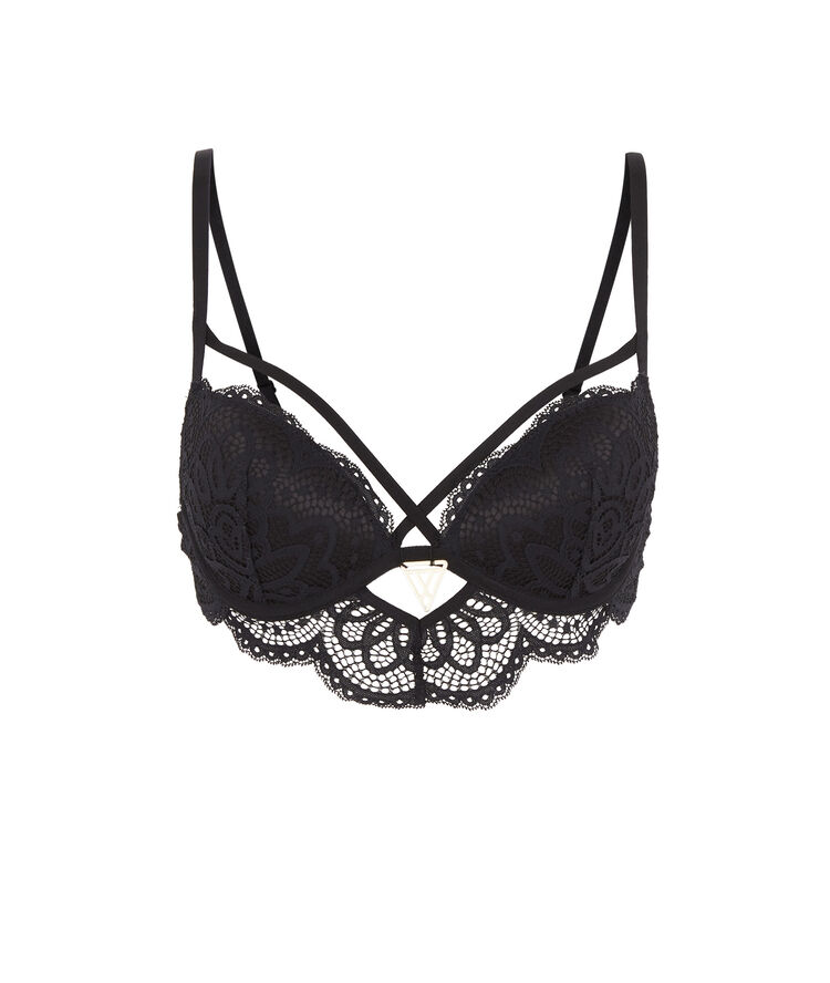 Soutien-gorge noir bustier push precieusiz noir.