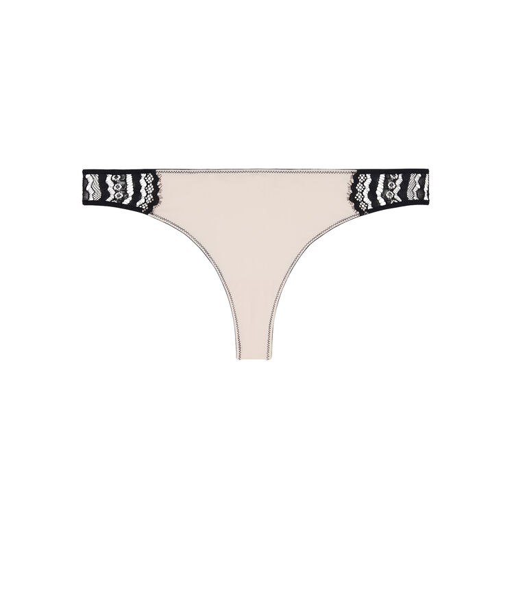 Tanga micro/dentelle pushwaviz vanille.